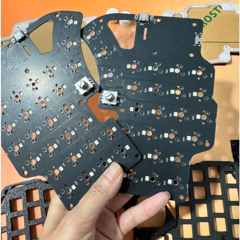 New Dilemma Split Keyboard Soldering PCB Custom DIY Wired RGB Single-mode Support VIA Mechanical Keyboard Accessories - Image 2