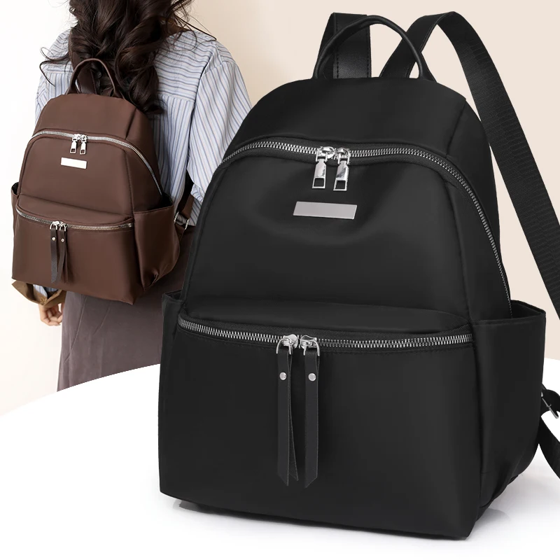 Fashion Backpack Women High Quality Nylon Backpacks Female Big Travel Back Bag Large School Bags for Teenage Girls Shoulder Bag