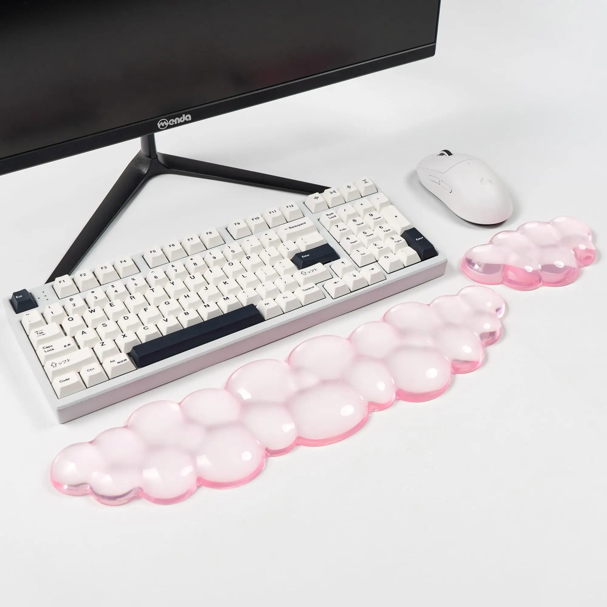 

Эргономичная силиконовая гелевая подставка для запястья для клавиатуры и мыши, прозрачная подставка для запястья для комфорта компьютера, набора текста, игр