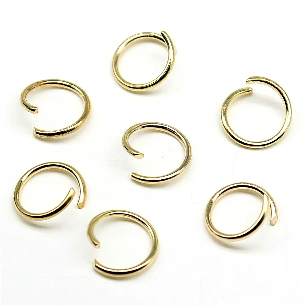 400pcs 4mm 5mm 6mm 7mm 8mm 10mm DIY Jewelry Findings Open Single Loops Jump Rings & Split Ring For Jewelry Making