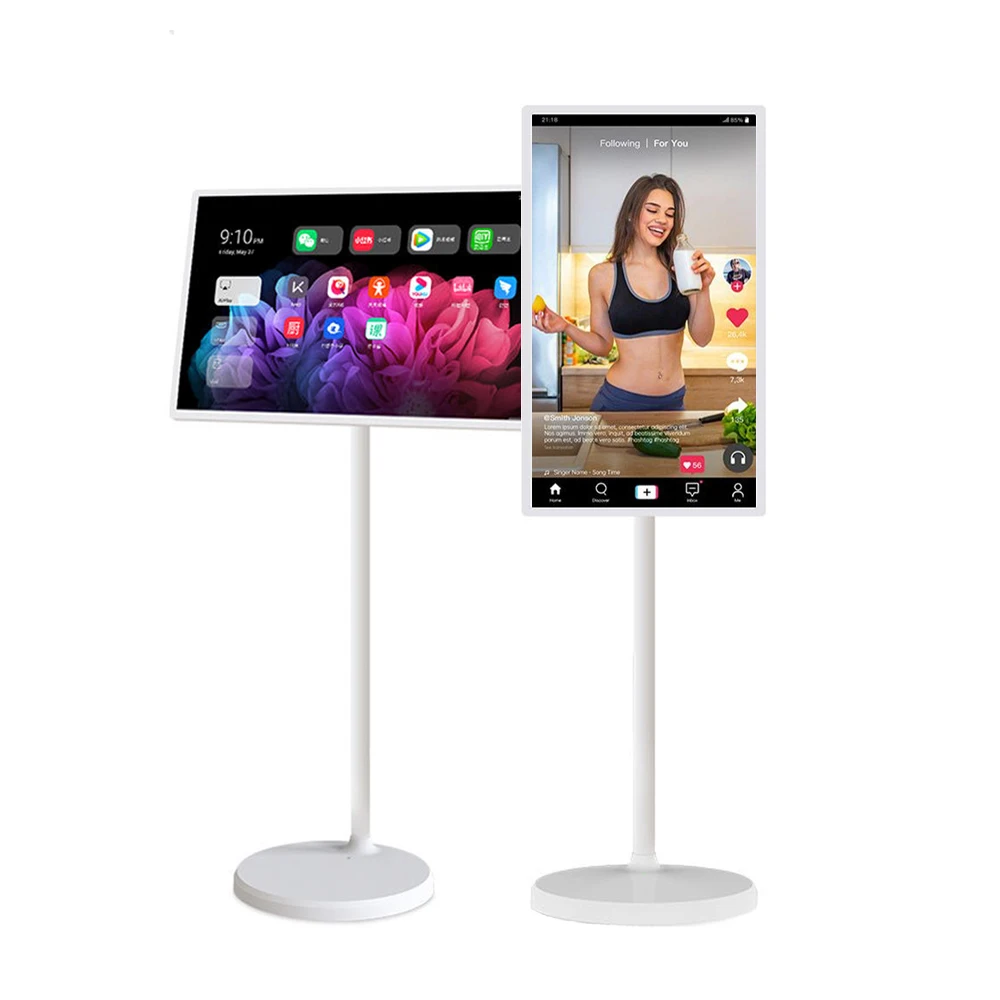 تلفزيون ذكي محمول مقاس 21.5 بوصة، شاشة LCD محمولة تعمل باللمس، تلفزيون ستان بواسطة