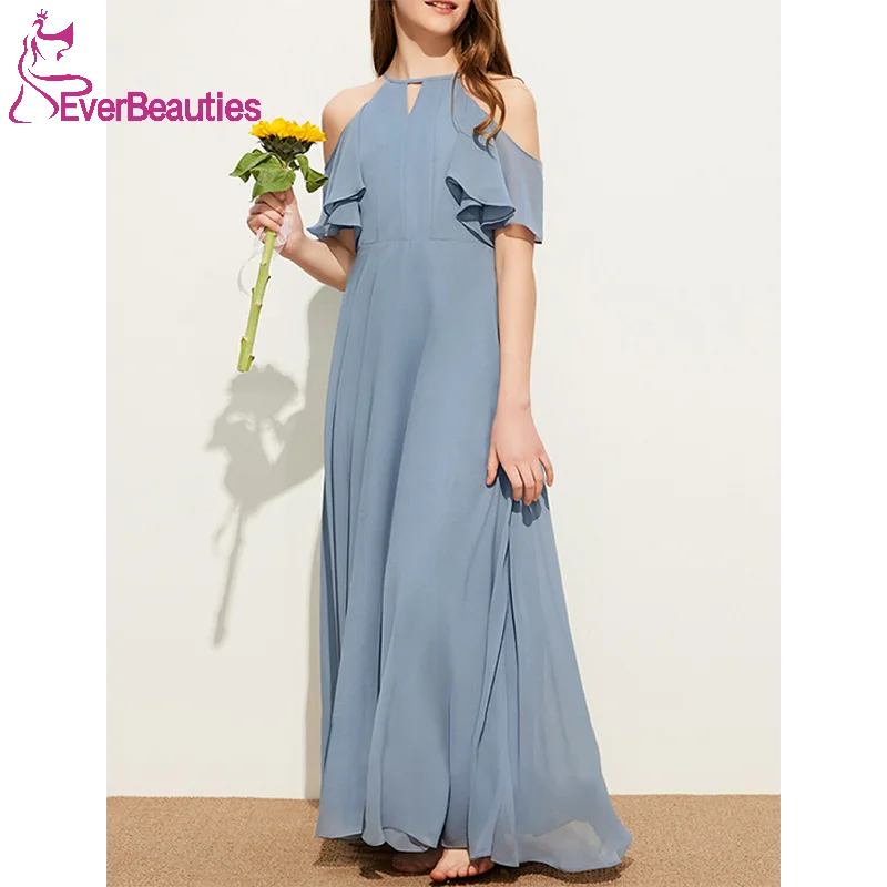 

Vestidos De Fiesta Para Boda Chiffon Junior Bridesmaid Dresses 2022 First Holy Flower Girl Dresses for Weddings Girl Party Dress