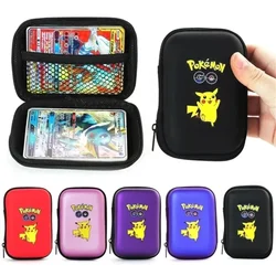 Pokemon Pikachu Game Card Storage Bag Cartoon Figure Portable Collect Trading Card Protection Box Binder Kids Gifts Toys