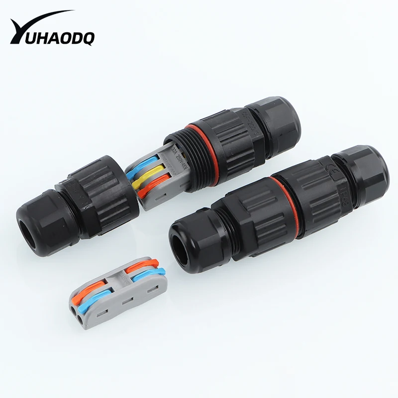 IP68 cable waterproof jointWire quick connection waterproof connector2/3PinSolderless LED lamp wiring outdoor rainproofterminal