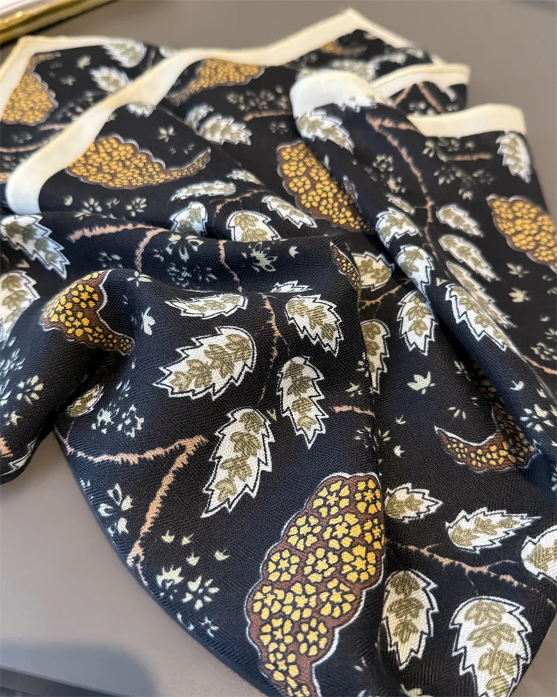 الكاجو طباعة العصابات الشعر وشاح المرأة أنيقة القطن الكتان الشعور باندانا الرقبة منديل عصابات رأس Foulard الإناث الأوشحة #6