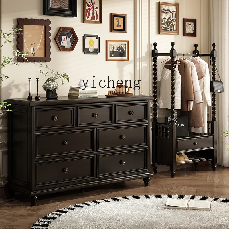 

ZZ hat rack new floor-to-ceiling bedroom all solid wood white hanger integrated shelf bedside