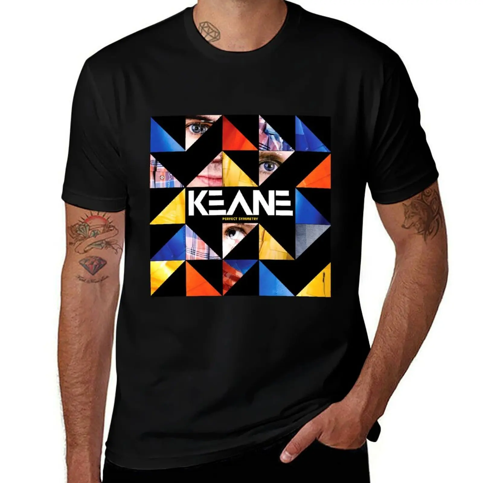 Keane perfect symmetry T-Shirt t shirts for man slim fit T-Shirt