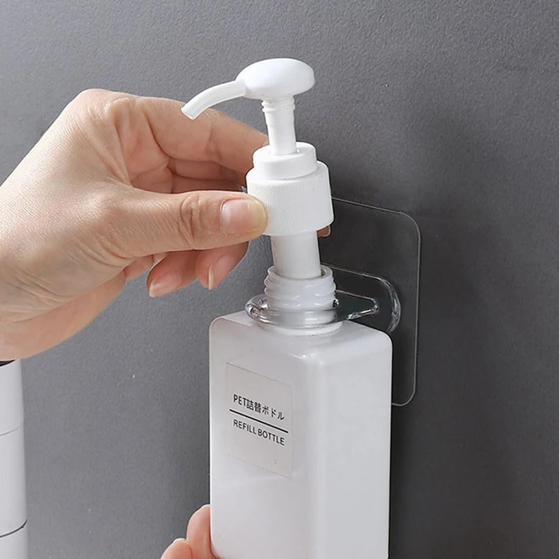 TKOH-gancio circolare multifunzionale Gancio con foro rotondo Gancio autoadesivo Gancio da bagno Gancio da parete per staffa per asta per tenda da appendere