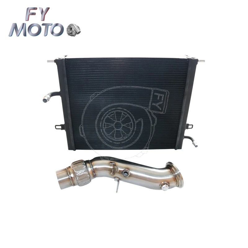 

Radiator + Downpipe For BMW B48 F32 F33 F36 420i 430i 430ix 2.0T 2016+