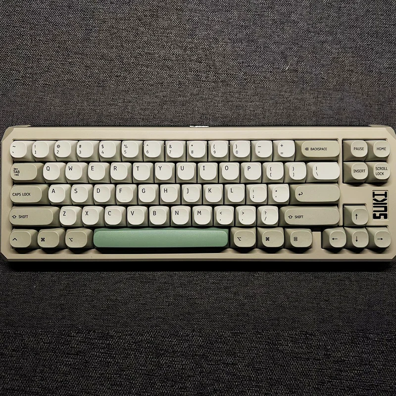idobao 1PC Retro MA Spacebar Keycaps 6.25U Green PBT Caps for MAC Keyboard Extra Blank Space Bar Key 1 Piece Keycap Only