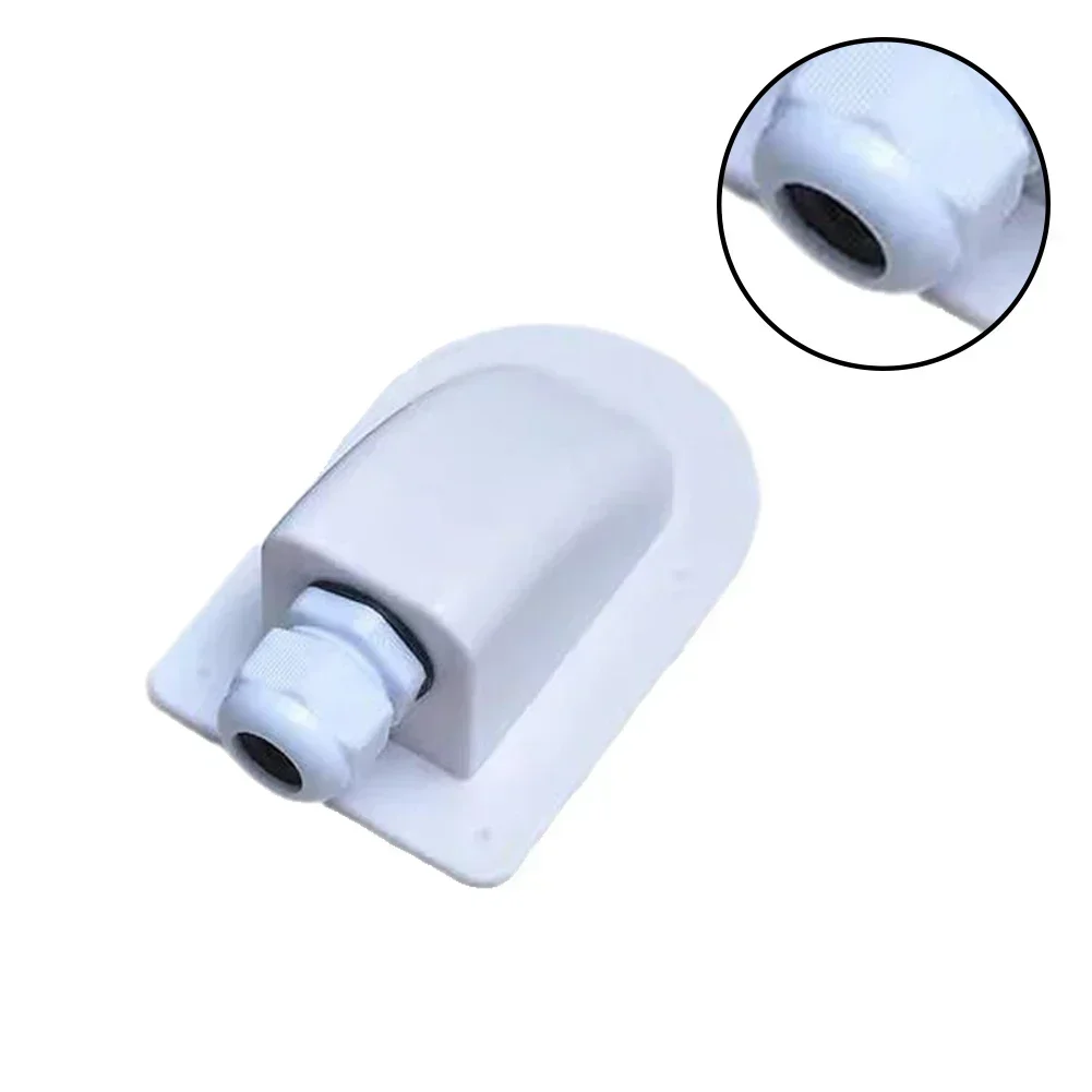 1pcs Single Wire Motorhome Boat Junction Box Plastic Shell Cable Entry Gland Box For Installing Solar Panel Modules