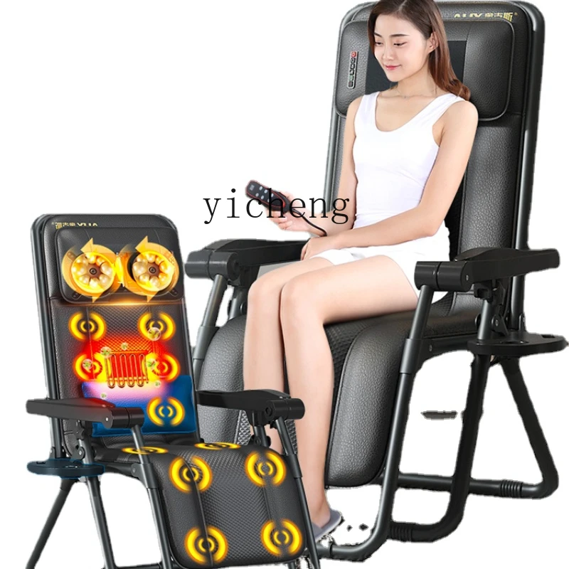 ZC Folding Massage Chair Household Type Whole Body Kneading Cervical Spine Massage Instrument Rely on Leisure Massage Chair