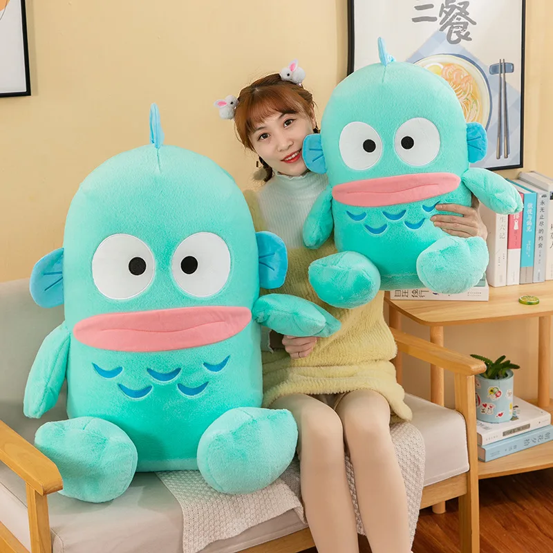

35/55/80CM Hangyodon Peluche Big Size Sanrio Plushies ‌‌cartoon Anime Plushie Kawaii Stuffed Doll Ornamen Plush Cushion Toy Gift