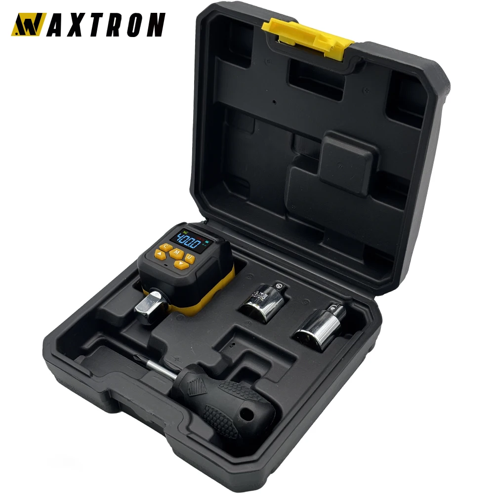 

Цифровой адаптер крутящего момента Waxtron 1/2'' (6-400 Н·м) с приводами 1/4'' и 3/8'', цифровой измеритель крутящего момента, ручной инструмент, адаптер для цифрового динамометрического ключа