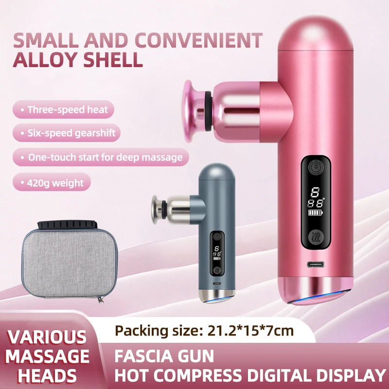 

Rechargeable Wireless Mini Muscle Massage Gun Handheld Body Recovery Vibration Massager Portable Muscle Massage Tool