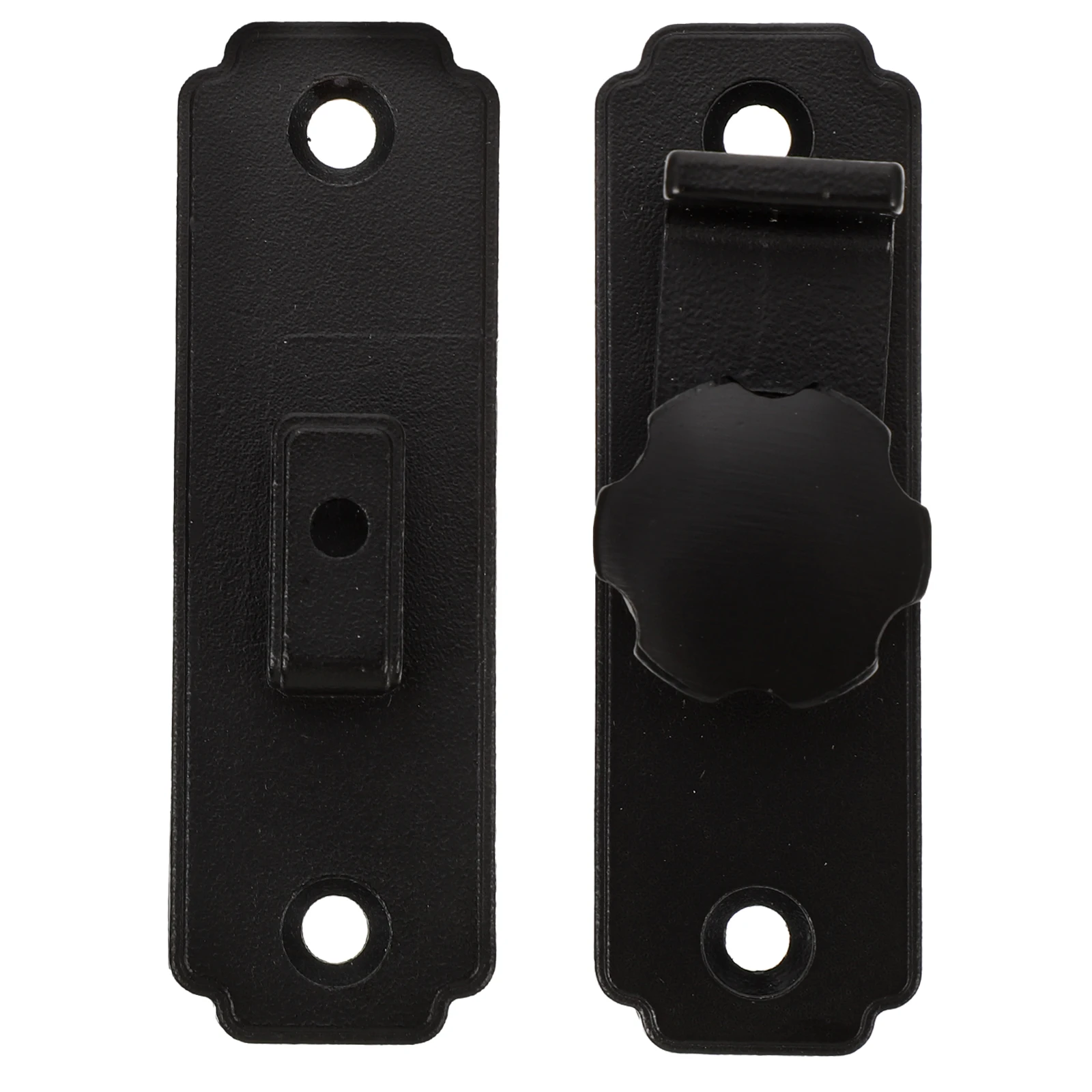 

Door Lock Spring Loaded Latch Pocket Barn Doors Black Sliding Screen Metal Latches