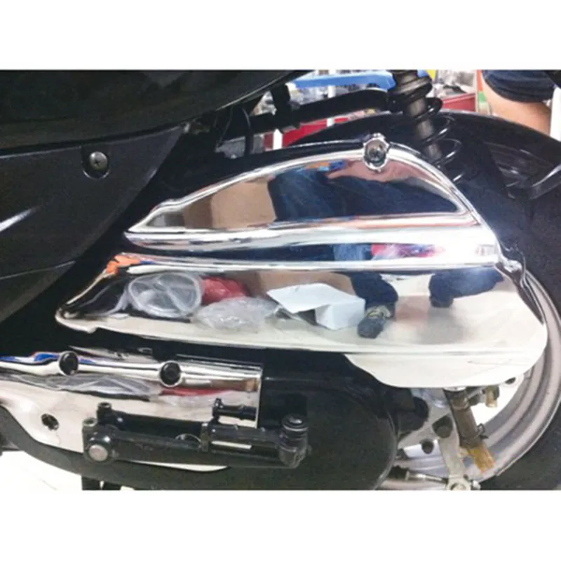 For JOG 50 ZR SA36J SA39J Vino 4T Motorcycle Scooter Chrome Air Filter Box Cover Air Clean Filter Protective Guard