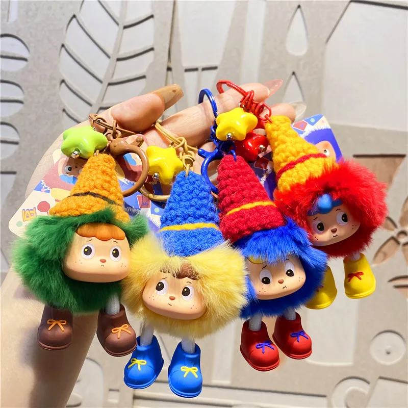 

Creative cartoon fluffy galaxy bean keychain pendant for student backpack hanger, car keychain bag pendant