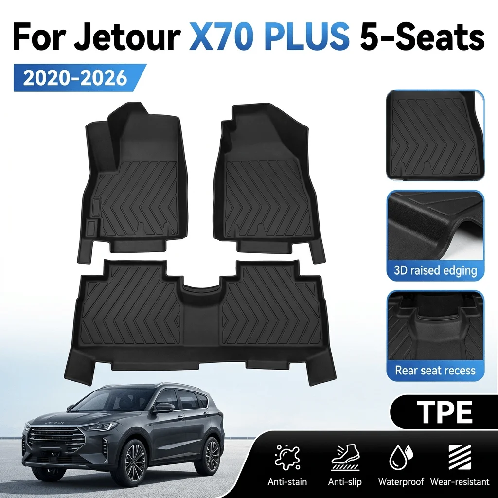 Kofferraummatte für Chery Jetour X70 PLUS 5-Sitzer 2020-2026 – Bodenmatten, Kofferraummatte, Bodenbelag, Teppich, Schmutzfänger