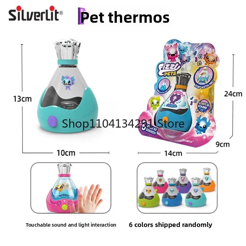 Original Silverlit Pet Magic Bottle Interactive Surprise Sound & Light Blind Box Children's Day Surprise Toy Interactive Gift