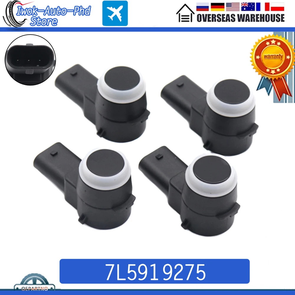 4pcs 7L5919275 NEW PDC Parking Sensor Bumper Reverse Assist For Volkswagen Caddy Eos Caddy Scirocco For Seat Altea Toledo Leon