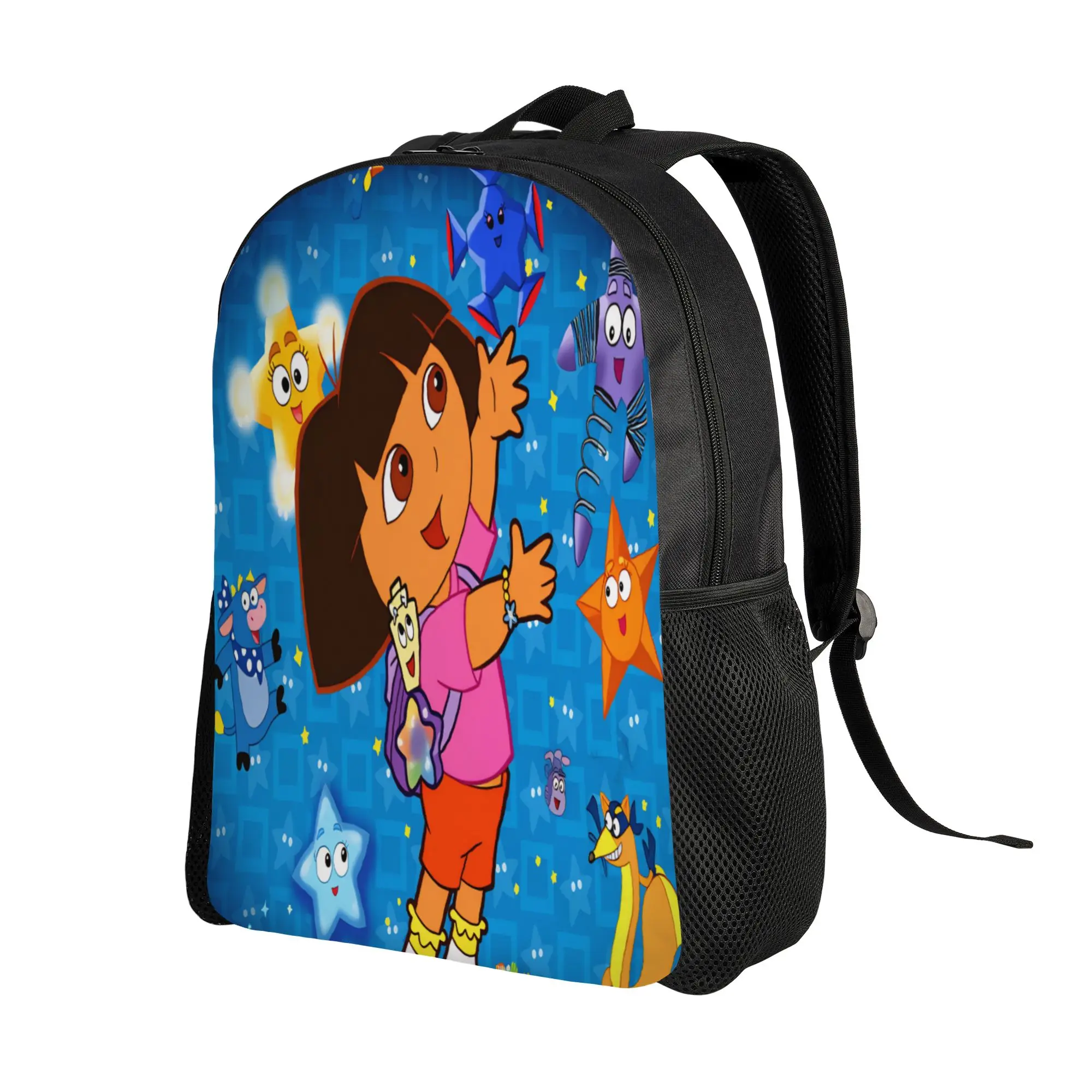 D-Doras and Friends Backpack  Trekking Backpacks Men Kawaii School Bags Colorful Soft Rucksack