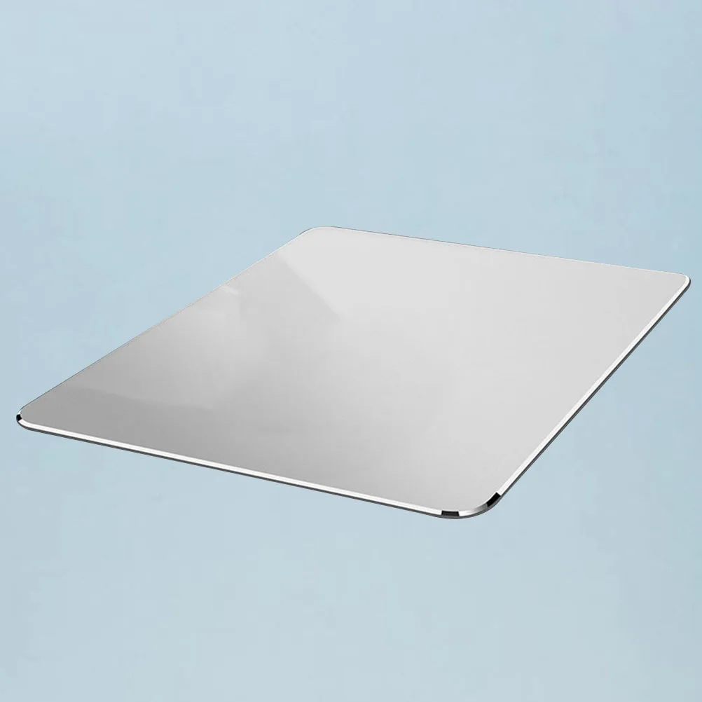 Professionele Metalen Muismat 20x17x0.25cm Aluminium Dubbelzijdig Antislip Stabiele Desktop Muis Mat voor Office Home Gaming