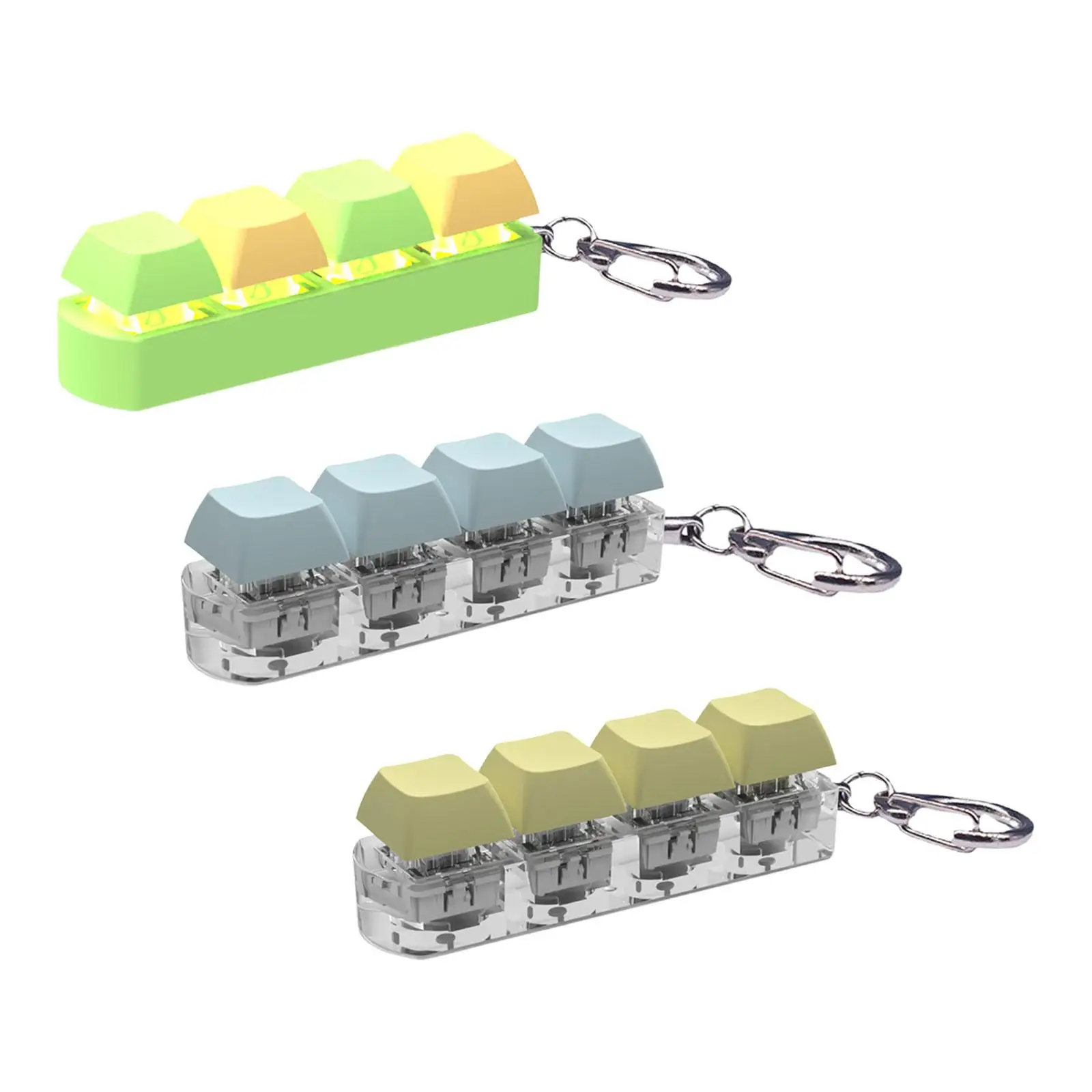 Fidget Keyboard Keychain Sensory Toy Keyboard Toy for Adults Teens