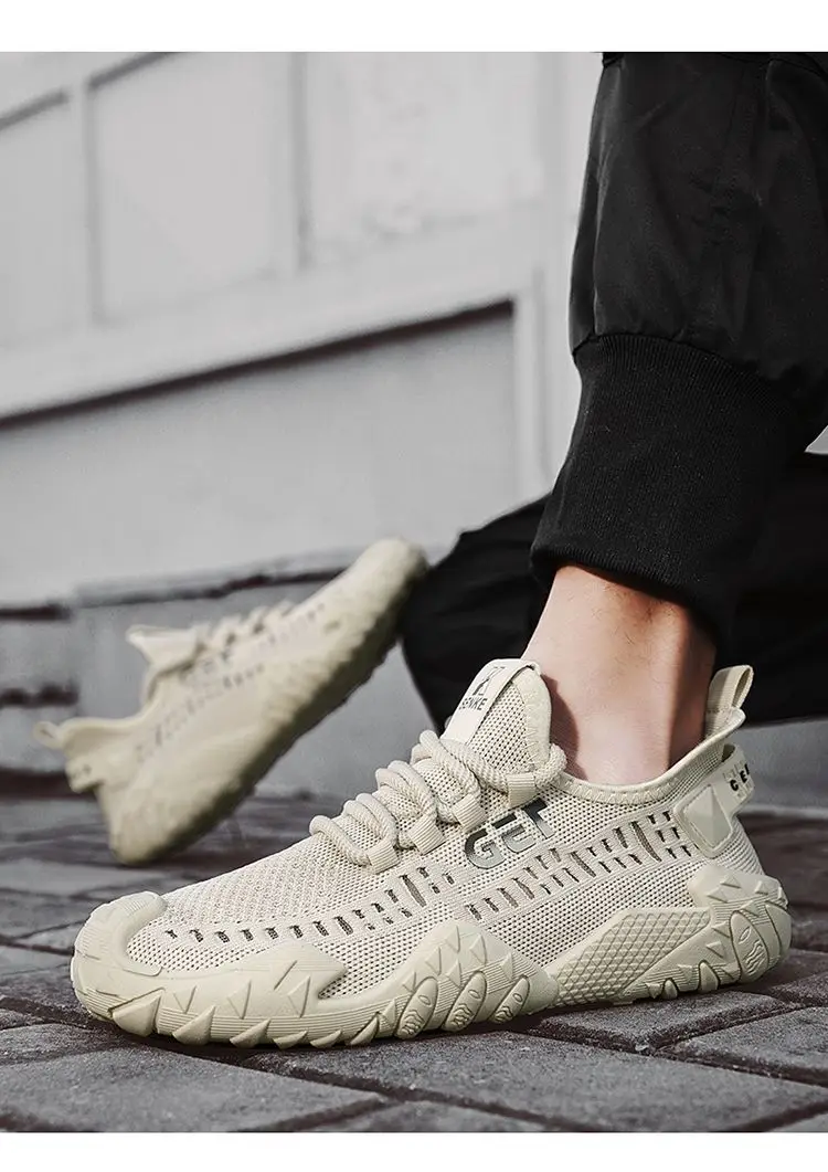 Herren 2026 Neue Sommer Mesh-Sneaker Leichte Lauf- und Sportschuhe Atmungsaktive Weiche Sohle Rutschfeste Freizeitschuhe – Detail 11