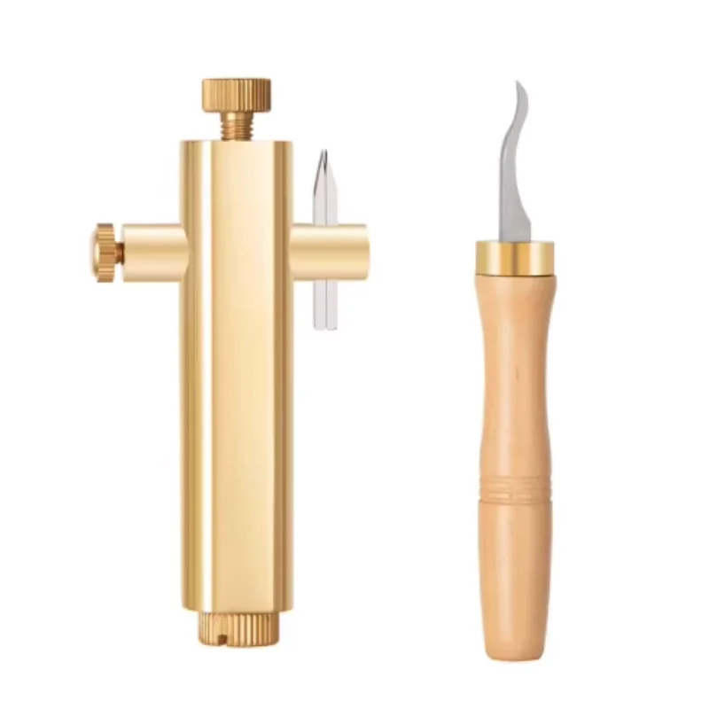 Hard Purfling Inlay Groove Carver Making Tools Violin Cello Viola Brass Inlaid with Blades Fiddler clean up groove knife Cutter