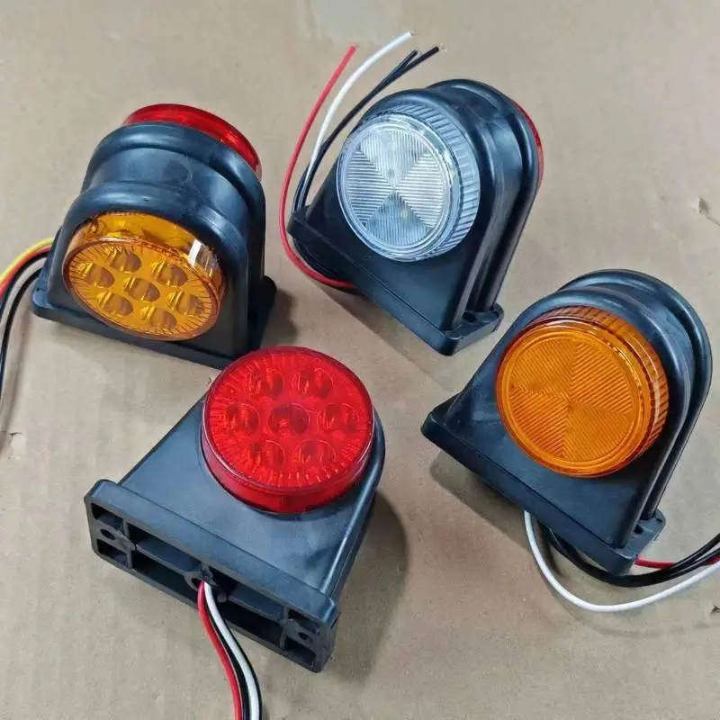 12V 24V Truck Light Trailer Position Corner Side Marker LED Turn Signal Lamp Brake Parking Boat Marine Lorry Caravan Accessorie