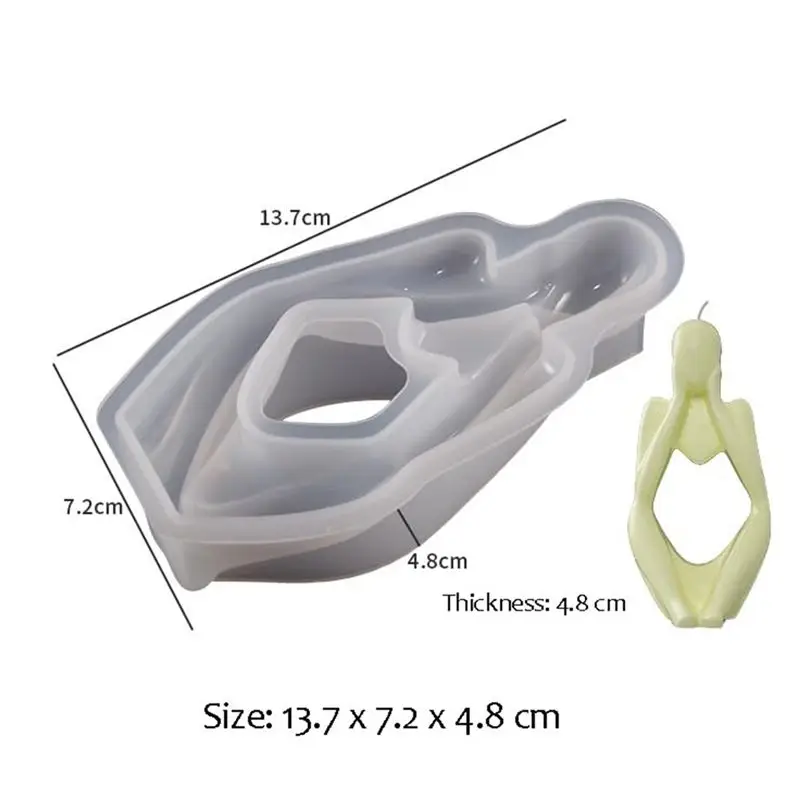 NEW Silicone Candle Mold, 3Pcs Art Thinker Silicone Statues Sculptures Soap Mold 3D Abstract Figure Art Ornament Crafts