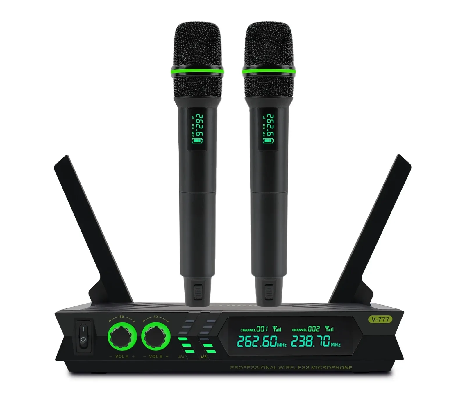 

Professional Studio 2 Channel Conference Microphone UHF Wireless Microphone System For Meeting