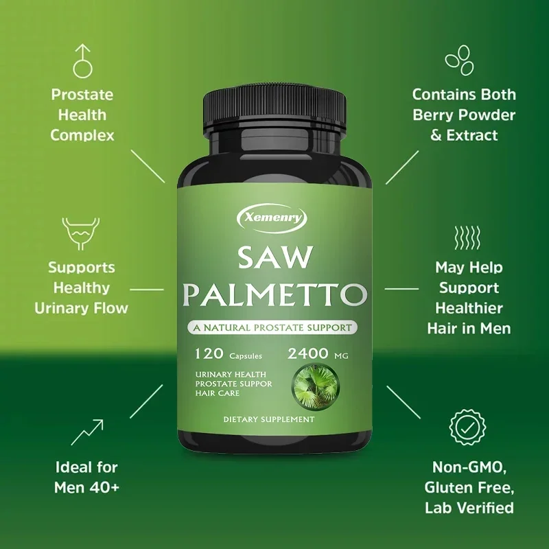 Saw Palmetto - Men\'s Prostate Health, Reduction of Baldness and Hair Thinning