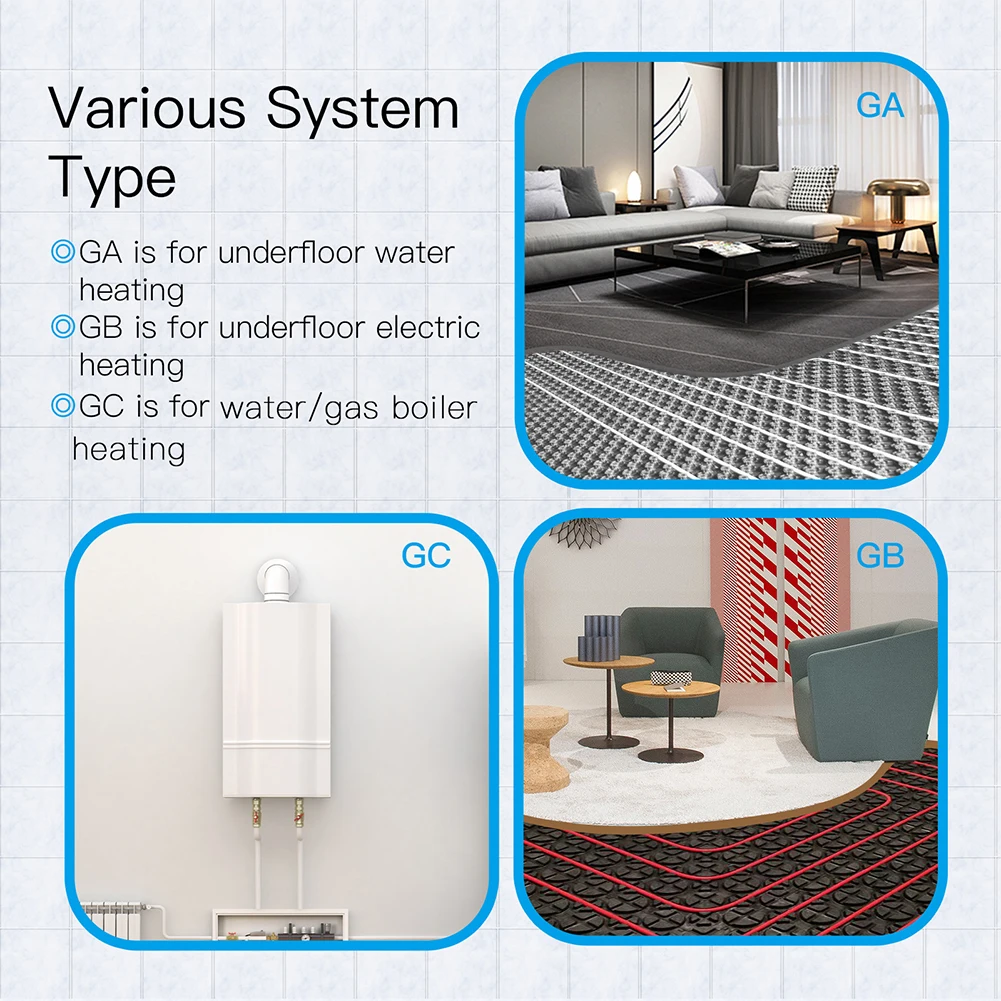 WiFi Thermostat for Underfloor Heating and Gas Boiler Programmable Design User Friendly Interface Seamless Connectivity