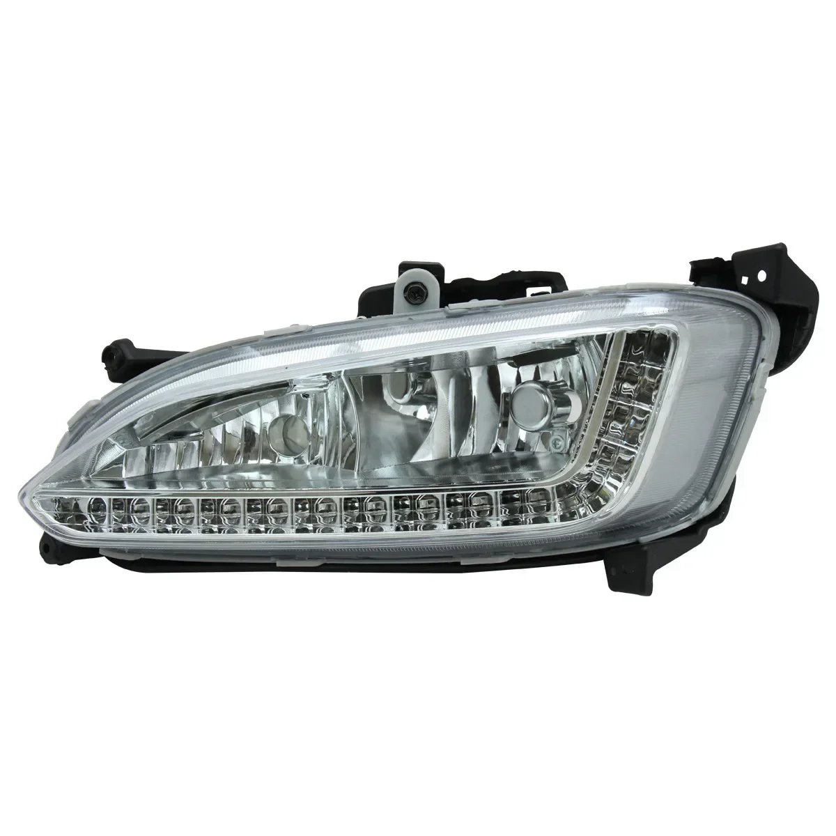 Luz antiniebla del parachoques delantero luz antiniebla DRL luz diurna para Hyundai HY Santa Fe IX45 2013 2014 2015 conjunto de faros de coche