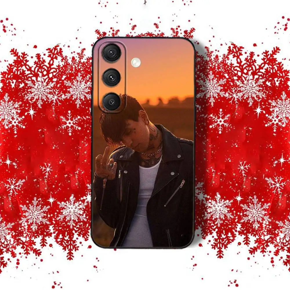 C-Crocraxker Rapper CRO-ES Capa de telefone para Samsung S22, S24, S20, S25, S23, S30, S21, Ultra, Plus, Fe, Lite 4G, 5G Capa macia preta