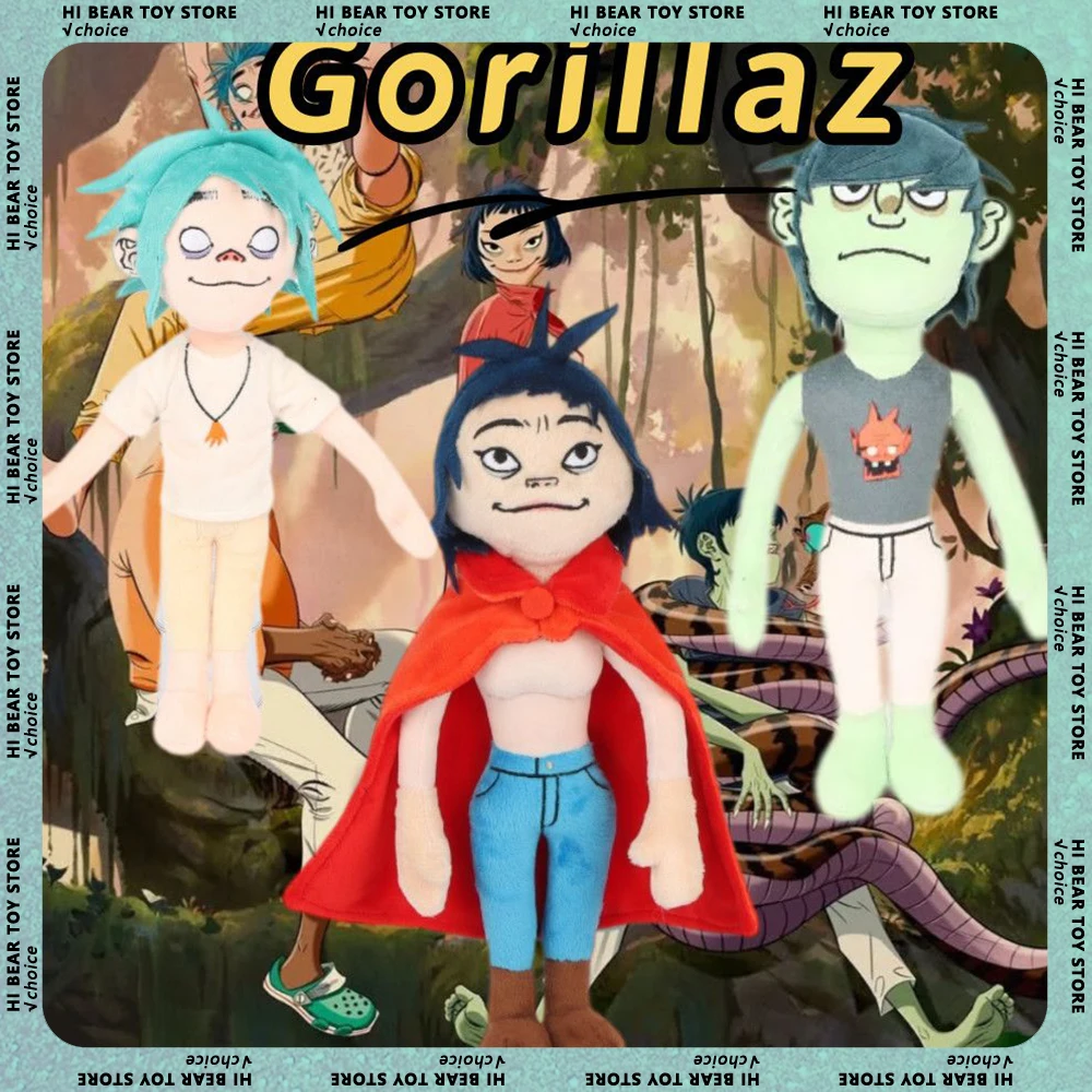 

Gorillaz Noodle Plush Dolls Cotton Doll Anime Merchandise Collection Soft Doll Cute Room Decoration Toys Kids Birthday Gifts