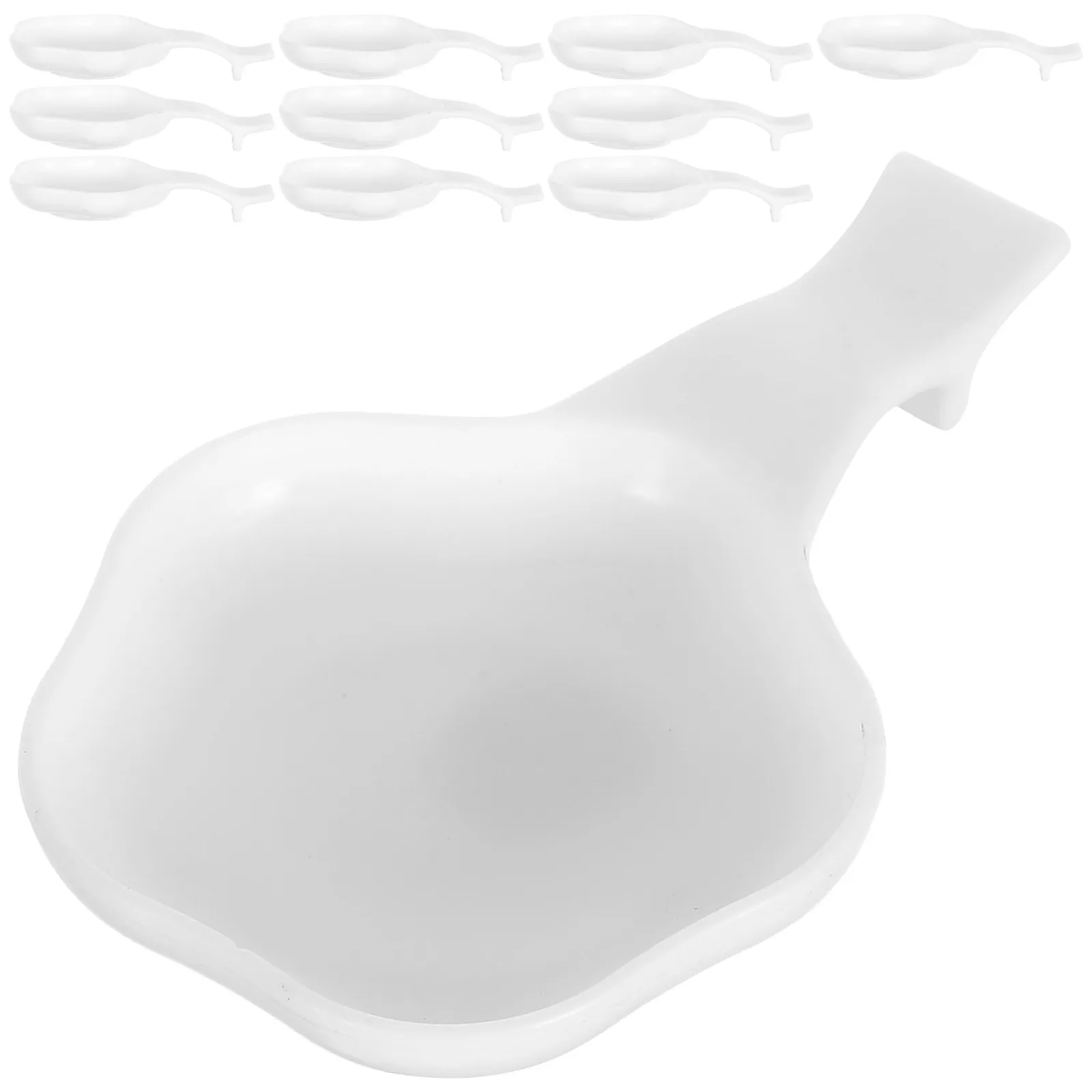 20 Pcs Brush Pen Washer Supplies Washing Bowl Chinese Calligraphy White Plate Holder