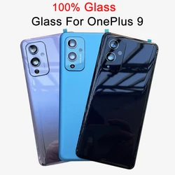 OnePlus 9 후면 문짝 교체 하드 배터리 케이스, 후면 하우징 커버, One Plus 9 A +++ Gorilla Glass 5