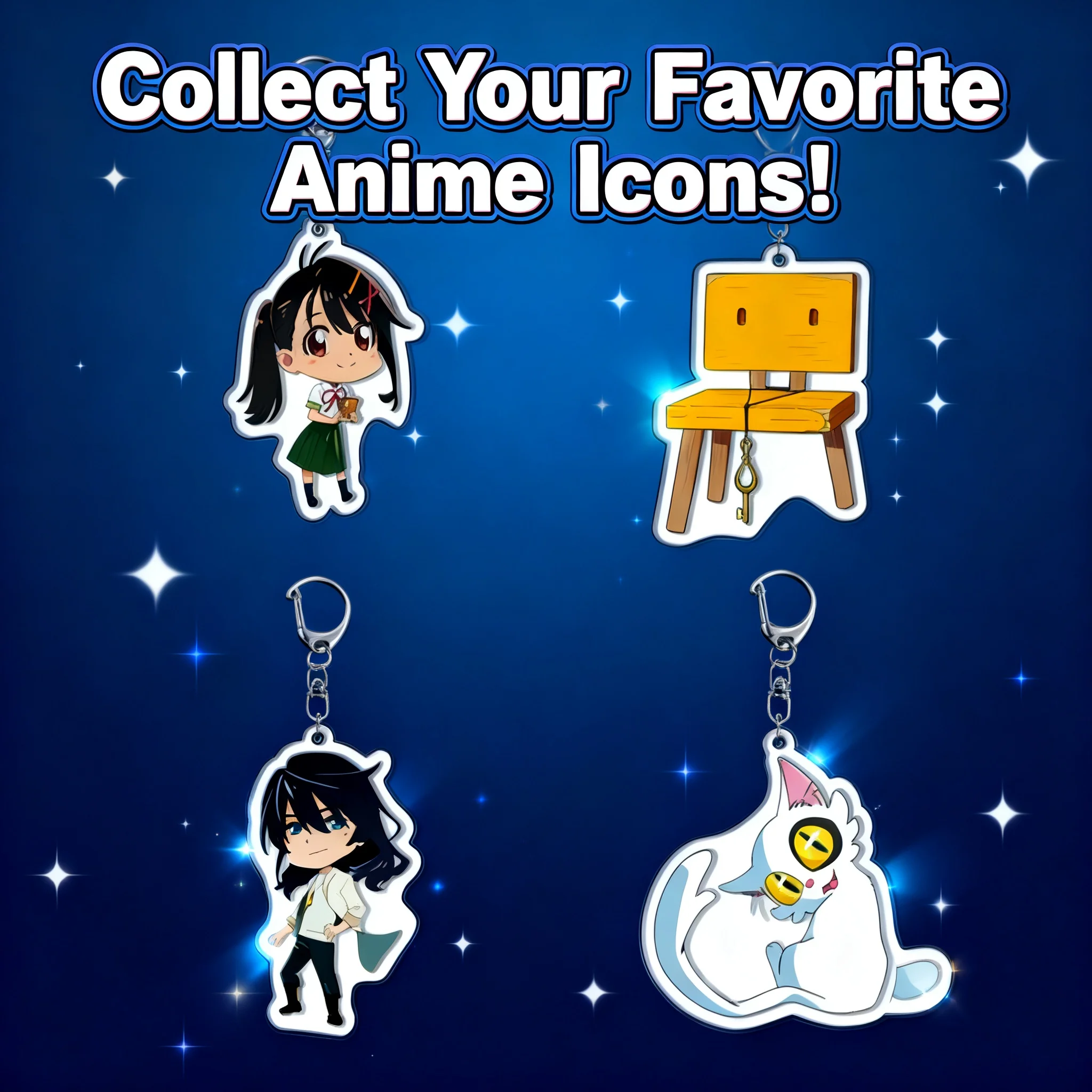 

New Makoto Shinkai Suzume no Tojimari Keychain Suzume Kusakabe Anime Acrylic Stand Keychain Pendant Anime Merchandise