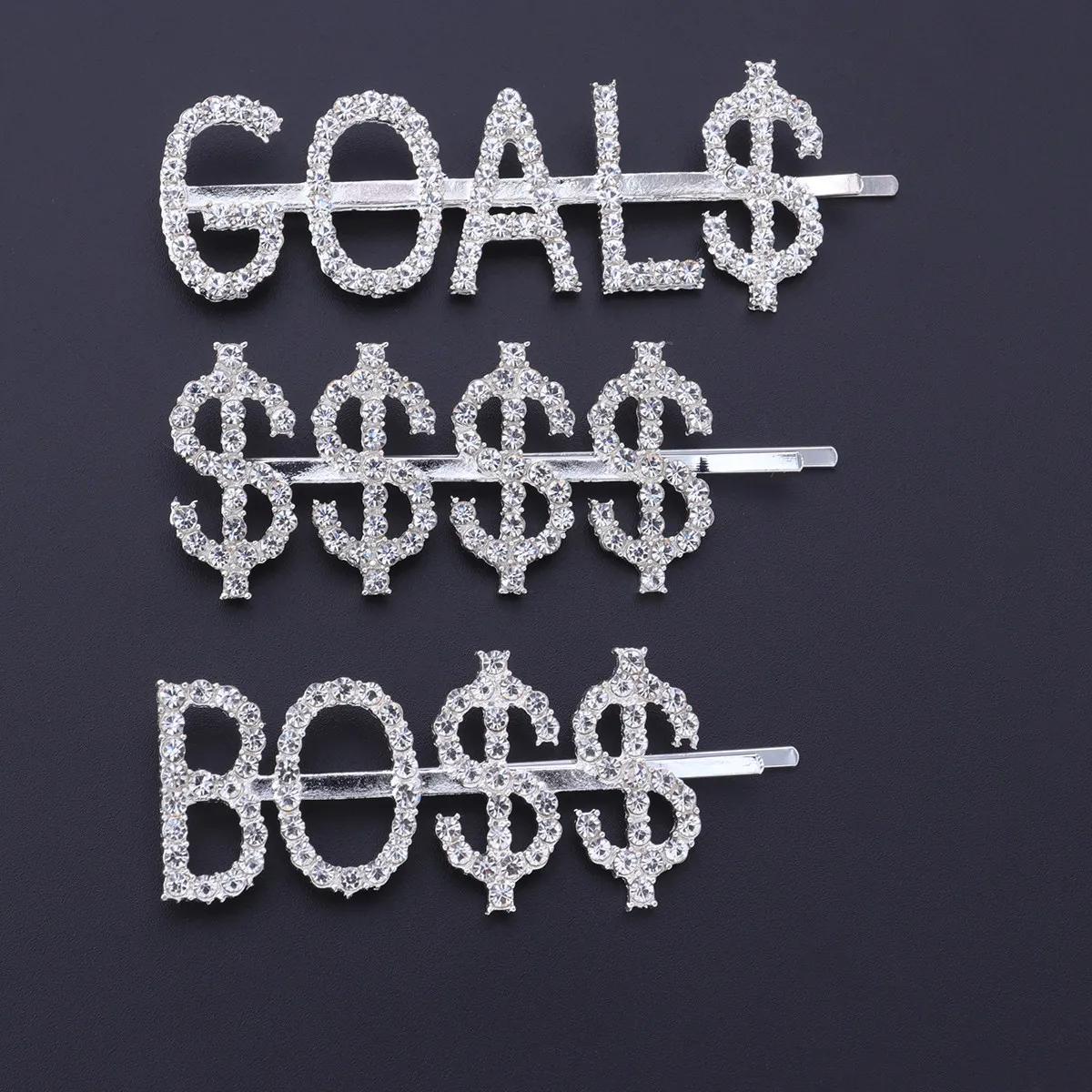 

3pcs Rhinestone Clips Women Hairpins Barrettes Decorative Hair Jewelry For Travel Outing Hair Accessories Bobby Pin