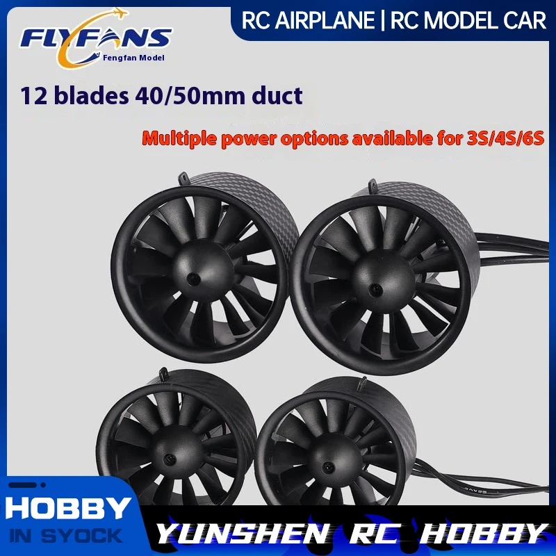 

Flyfans оригинальный 40/50 мм канальный двигатель с фиксированным крылом 3s/4s/6s комплект питания модели самолета с дистанционным управлением