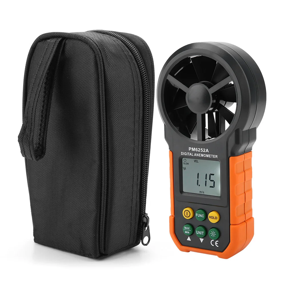 Digital Anemometer Anemometer PEAKMETER PM6252A Digital Wind Speed Meter Air Volume Measuring Anemometer Wind Speed Meter