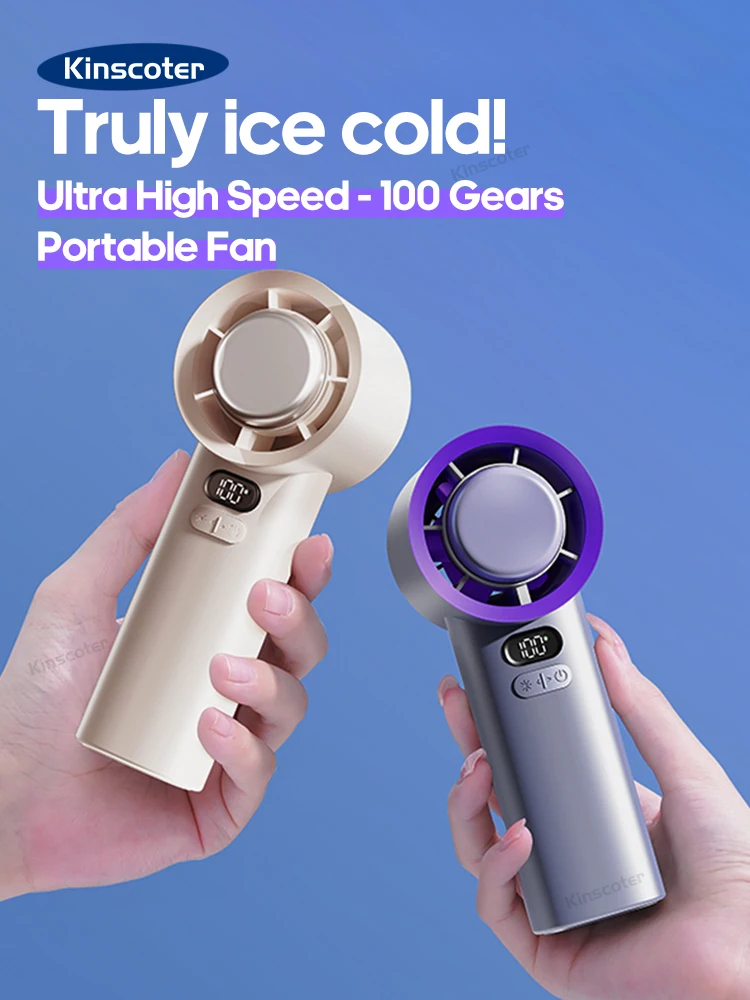 

KINSCOTER Violent Blower Multifunctional Turbo Fan Jetfan Strong Fans Handheld Turbo Blower High Wind Speed with Ice Function