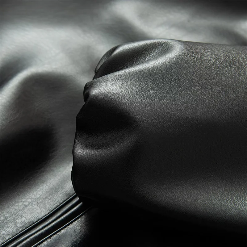 Women's Jacket 2025 New Fashion Autumn Winter Long-Sleeve Leather Jacket Loose Casual Chic Ladies Jacket