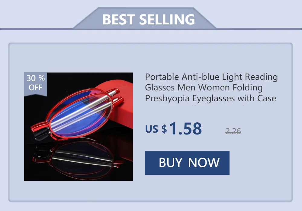Folding Reading Glasses with Leather Box Unisex Collapsible Metal Lenses Bifocal 4 In 1 Eyewear Anti-blue Light Diopter Glasses