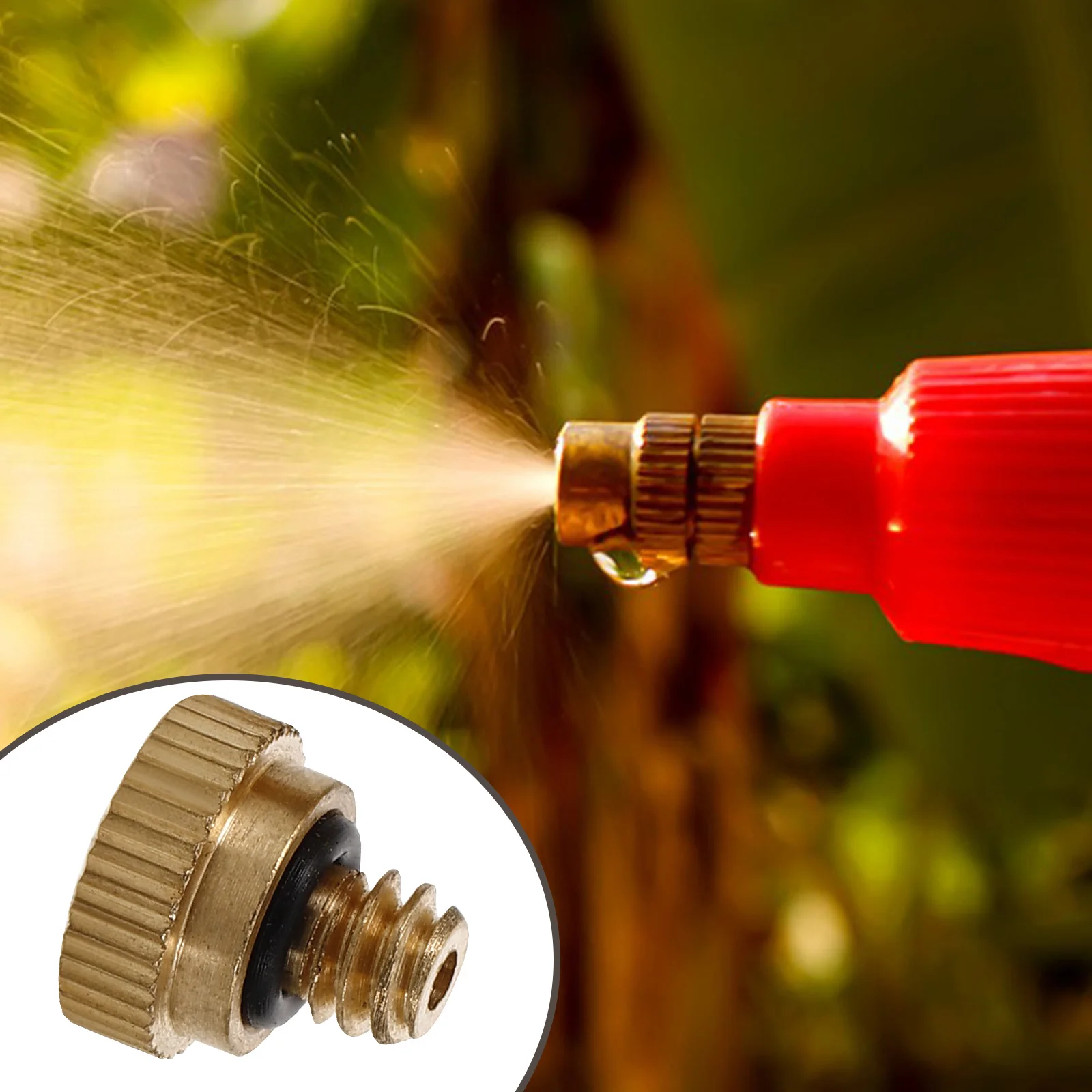 30 шт. насадка для тумана, латунь 0,3 мм, герметичное самозапечатывающееся уплотнительное кольцо, распылительные насадки для мелкого тумана для систем наружного охлаждения, пыль