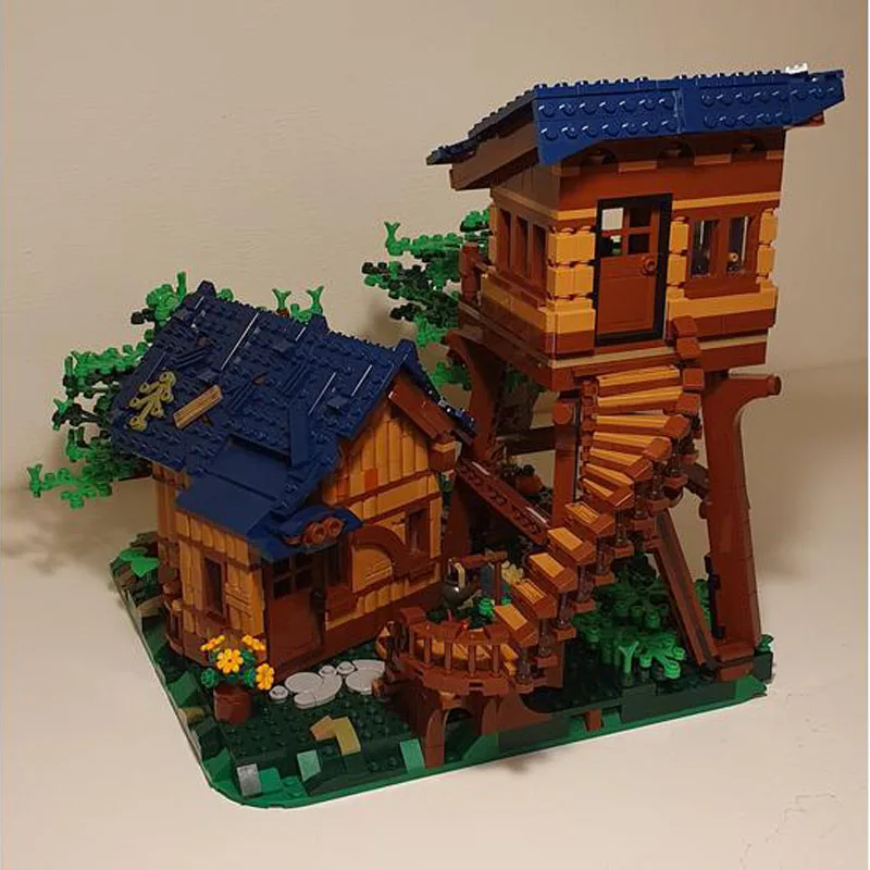 Classic MOC-91343 Forest Observatory 21318-Alternative Version of Tree House Forest 1951PCS Assembly Parts Kids Toy DIY Gifts