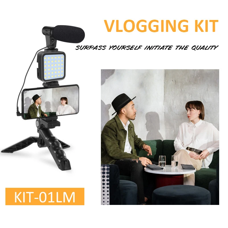 VLOG Video Dedicated Artifact Mobile Live Streaming Camera Holder Tripod Beauty Fill Light Microphone Internet Celebrity